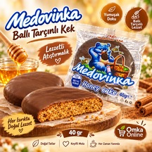 Medenka Ballı Tarçınlı Çikolata Kaplı Kek 40 G Bulgaristan Atıştırmalığı