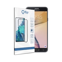 Samsung Galaxy J7 Prime 2 ile Uyumlu Tam Kaplayan Fibernano Esnek Cam Ekran Koruyucu