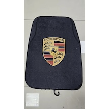 Porsche Desen Kaymaz Taban Dekoratif Oto Halı Paspas Üniversal Yıkanabilir Her Araca Uyumlu