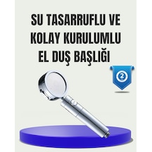 Masaj Ve Yağmur Modlu Su Tasarruflu Duş Başlığı Çok Renkli
