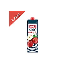 Dimes Meyve Suyu %100 Elma 1 L X 4 Adet