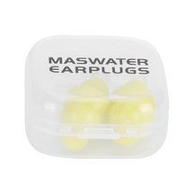 Gürültü Azaltma Yüzme Uyku İçin Yeniden Kullanılabilir Su Geçirmez Silikon Kulak Tıkacı Sarı Kutu