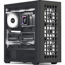 Aerocool D502a 4x12cm A-rgb Fanlı, Şık Mesh Ön Panel, Tempered Cam Yan Panel, Usb Type-c, Atx