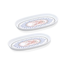 The Mia Spring Oval Servis 2li 29 Cm Renkli