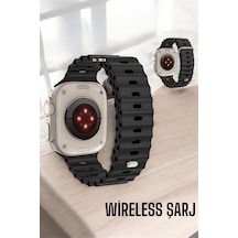 45 Mm Gri Kasa Ultra Akıllı Saat Sesli Görüşme Sağlık Takibi Suya Dayanıklı