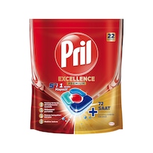 Pril Excellence Premium 5'i1 Arada Kapsül 22'li 409.2g 4 Adet