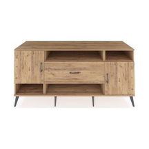 Kronos Konsol 5 Raflı Tek Çekmeceli 2 Kapaklı 176x59x83 Çam-çam/çam Çam/çam