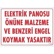 Pvc Levha Quot;Energy Panosu Önüne Malzeme Ve Benzeri Engel Koy