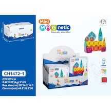 Ch1472-1 3.75cm Mini Magnetic Blok Metal Kutu 24 Pcs