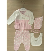 Caramell Hastane Çıkışı 5li Set Kız Bebek Pembe Zk6520 Açık Bej