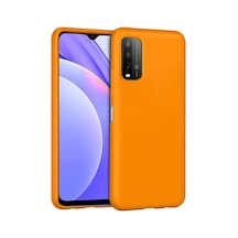 Xiaomi Redmi 9t Kılıf Nano İçi Kadife Silikon - Turuncu 0.2M-Çok Renkli