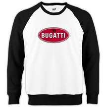 Bugatti 3B Logo Reglan Kol Beyaz Sweatshirt