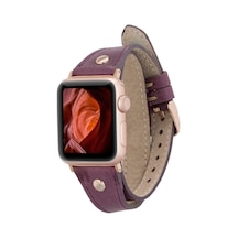 Apple Watch Uyumlu Deri Kordon 38-40-41mm Dt Slim Cz7 Diğer