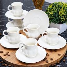 Perotti 11914 Emery 12 Parça Porselen Türk Kahve Fincan Takımı