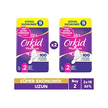 Platinum Uzun Boy 2 18 Adet Süper Ekonomik Hijyenik Ped X2
