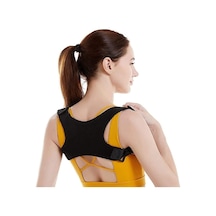 Unisex Siyah Kelebek Dik Duruş Korsesi Kamburluk Önleyici Terletmez Korse