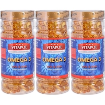 Vitapol Omega 3 Balık Yağı 3X200 Softgel Temmuz 2024