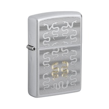 Zippo Snake Pattern Dizayn Çakmak Gri