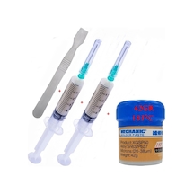 Mechanic/ Krem Sıvı Lehim Mechanic Solder Paste 42 Gr Xgsp50 183c Ve Metal Düz Uçlu Spatula Seti St07