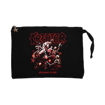 Kreator Pleasure to Kill Siyah Clutch Cüzdan / El Çantası Siyah
