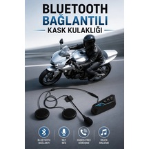 Kask Kulaklığı Motosiklet Intercom Interkom Dinleme Konuşma Özellikli Su Geçirmez 39413687