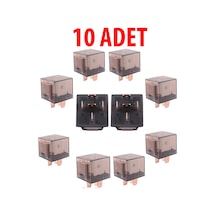 Mini Röle Şeffaf Röle 10 Adet 40 Amper Şeffaf 5 Uçlu 12V Role