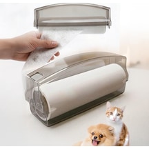 Tüy Toplayıcı Rulo, Tüy Toplama Rulosu, Kedi Tüy Toplayıcı, Kedi Ve Köpek Kıl Temizleyici, 60 Yapraklı Güçlü Yapışkanlı Temizleme Rulosu, Kıyafet Koltuk Ve Halı İçin