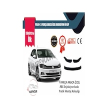 Volkswagen Polo 6 Aksesuar Piano Black 3 Parça Tampon Ek Ön Lip