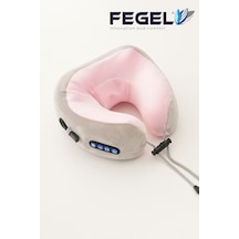 Fegel FG-01 6D Çift Yönlü Isıtmalı Şarjlı Memory Foam Masajlı Boyun Yastığı