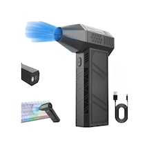 Turbo Jet Fan 130.000 Rpm Şarjlı Ek Başlıklı 3 Kademeli Fenerli Basınçlı Hava Püskürtme Temizle