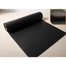 48 Cm X 5 Metre Siyah Kabartma Nokta Desenli Çekmece İçi Kaydırmaz Halı , Raf Örtüsü