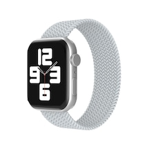 Newface - 314 - Apple Watch 38mm Ayarlı Solo Silikon Kordon - Csmo-tex - - Beyaz