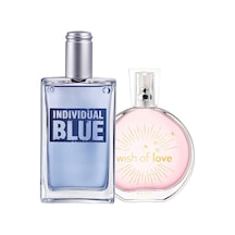 Individual Blue Erkek Parfüm Ve Wish Of Love Kadın Parfüm Paketi Tatlı