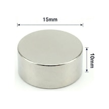 5 Adet - 15x10 Mm Neodyum Mıknatıs Neodim Magnet Yuvarlak