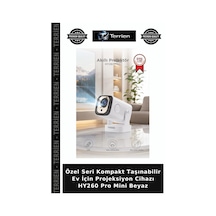 Premium Oyun Aleti Akıllı Alet Eğlence Projeksiyon Cihazı Hy260 Pro Mini Beyaz