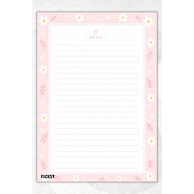A4 Bloknot Çizgili Defter - 50 Yaprak - Memopad - Notepad - Not Defteri - Not Kağıdı - 4200 Çok Renkli