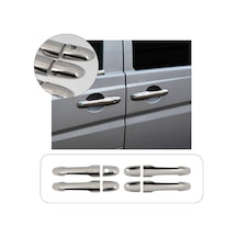 Mercedes Vaneo Uyumlu 2002-2005 Krom Kapı Kolu 4 Kapı Paslanmaz Çelik