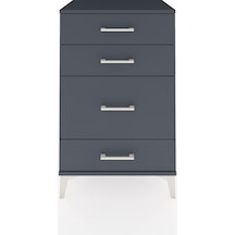 Hyperion Komodin 4 Çekmeceli 60x44x96 Antrasit-antrasit Antrasit