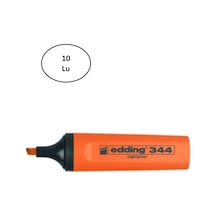 Edding  Edd-344 Fosforlu Kalem 10'lu Turuncu