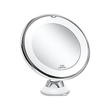 Vkemall 10x Büyütme Özellikli Led Makyaj Aynası 18 Led Dolum Işıklı Büyüteçli Makyaj Ayn