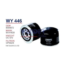 WUNDER WY446 YAĞ FİLTRESİ - Boxer, Jumper 06-, Peugeot J10 Minübü
