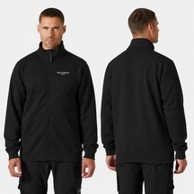 Helly Hansen Klasik Logolu Fermuarlı Sweatshirt siyah