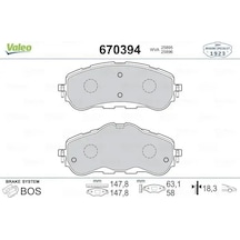 Toyota Proace Arka Fren Balatasi 2021-2024 Valeo 670394