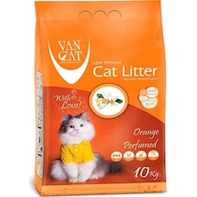 Vancat Portakal Kokulu İnce Taneli Bentonit Kedi Kumu 2 x 10 KG