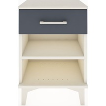 Arges Komodin Tek Raflı Tek Çekmeceli 44x30x64 Aytaşı-antrasit Aytaşı