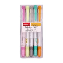 Dong-a-twinliner Soft Fosforlu Kalem 124-Pembe