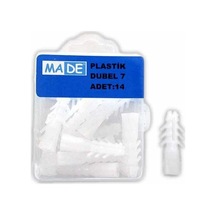 Made Plastik Dubel 7mm 1 Kutu:14 Adet