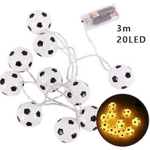 Yaratıcı Peri Tel Işıklar Futbol Topu Dize Işık I Sarı 3m 20 Lights