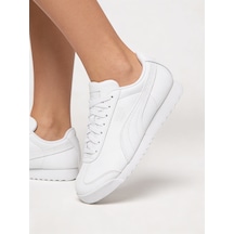 Puma Roma Erkek Spor Ayakkabı Retro Tasarım, Softfoam+ Konforlu Günlük Sneaker Beyaz