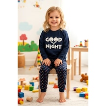 Kız Çocuk Pamuklu Desenli Pijama Takımı 250575 Lacivert01 Lacivert01